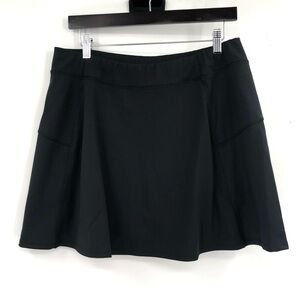 T BY TALBOTS Skort Black Active A Line L Golf Tennis Pickleball Skirt Women Lg